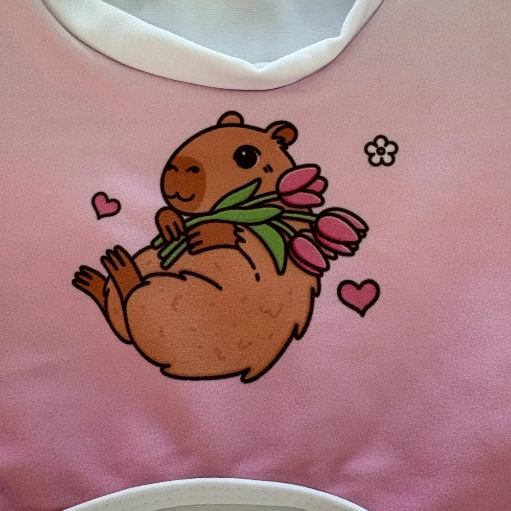 NWT Gym Gear Kids Brown Capybara Animal Print Gymnastics/Dance Leotard Size S‎